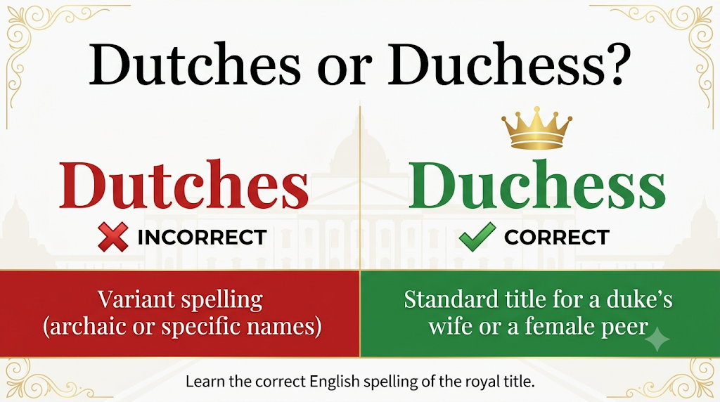 dutches or duchess