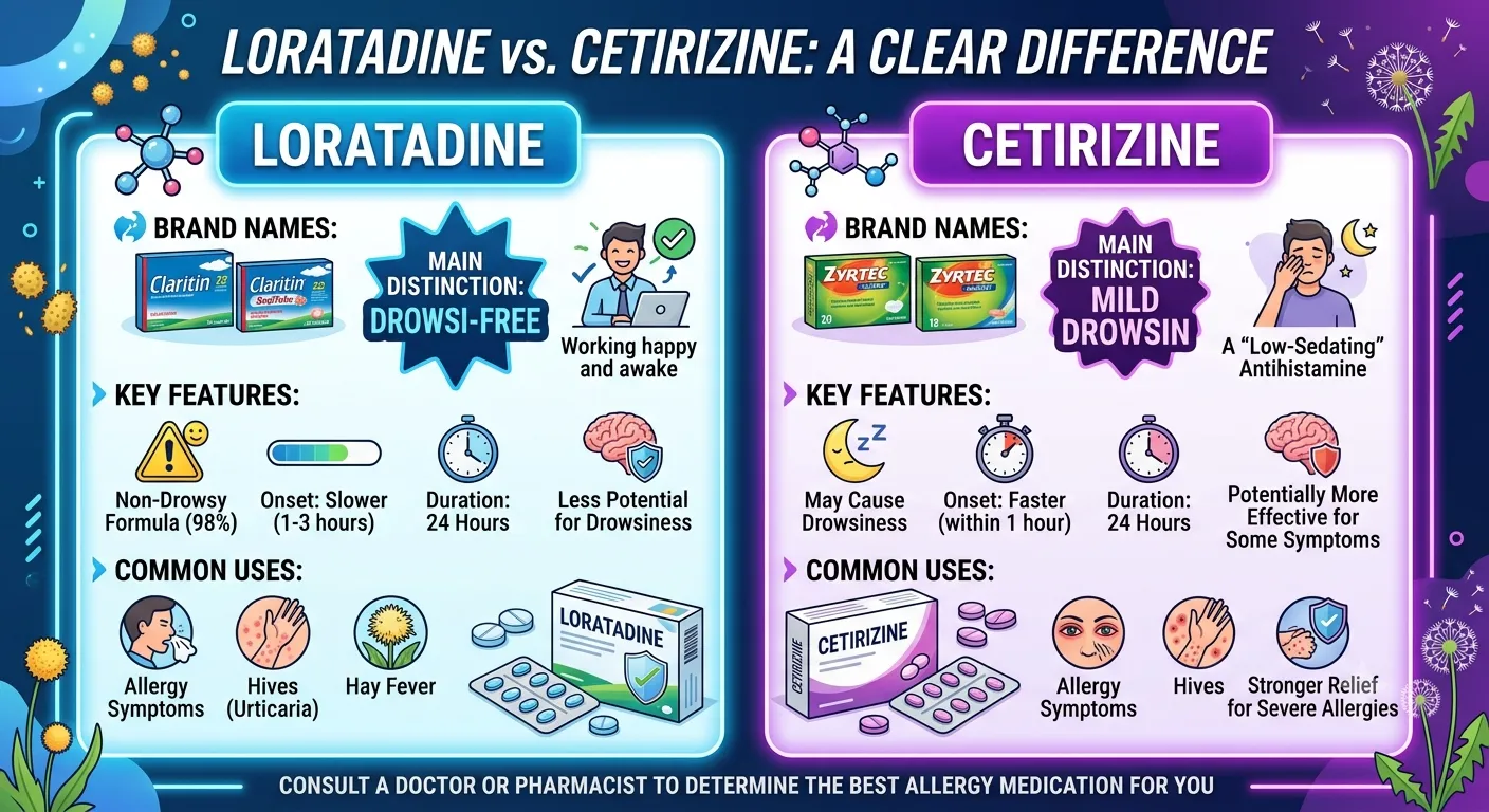 loratadine or cetirizine