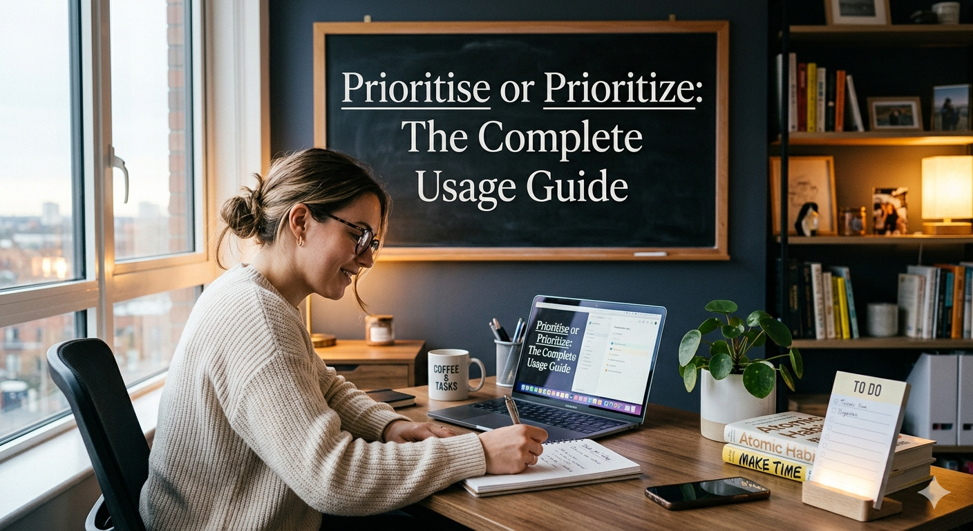 prioritise or priortize the complete useage guide