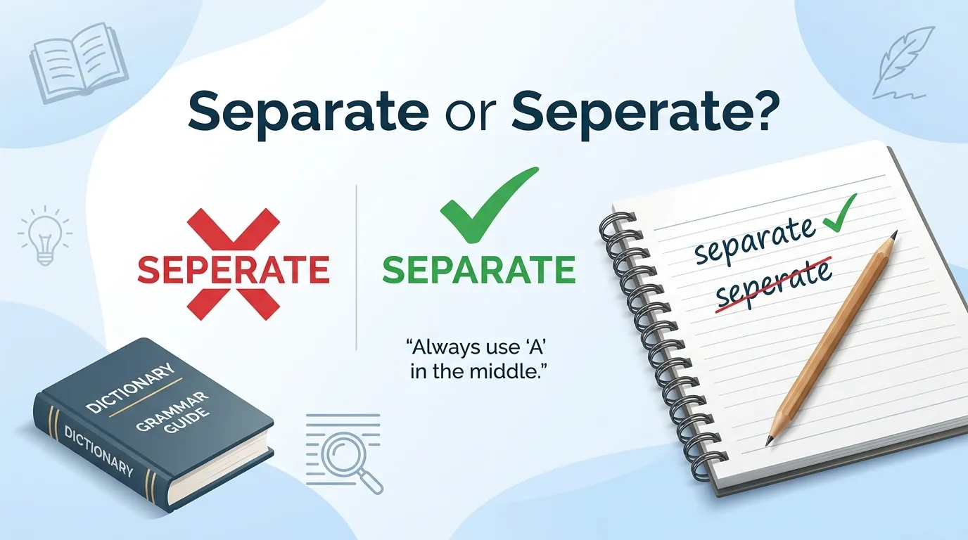 Separate or Seperate