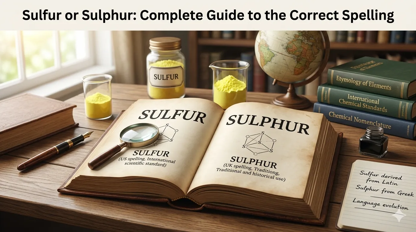 Sulfur or Sulphur