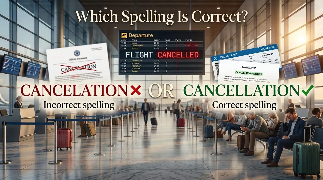 Cancelation or Cancellation