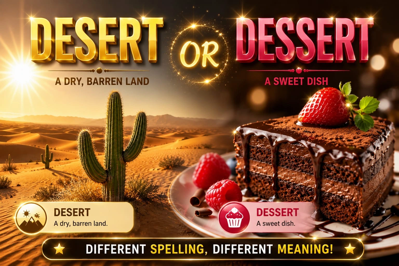 desert or dessert