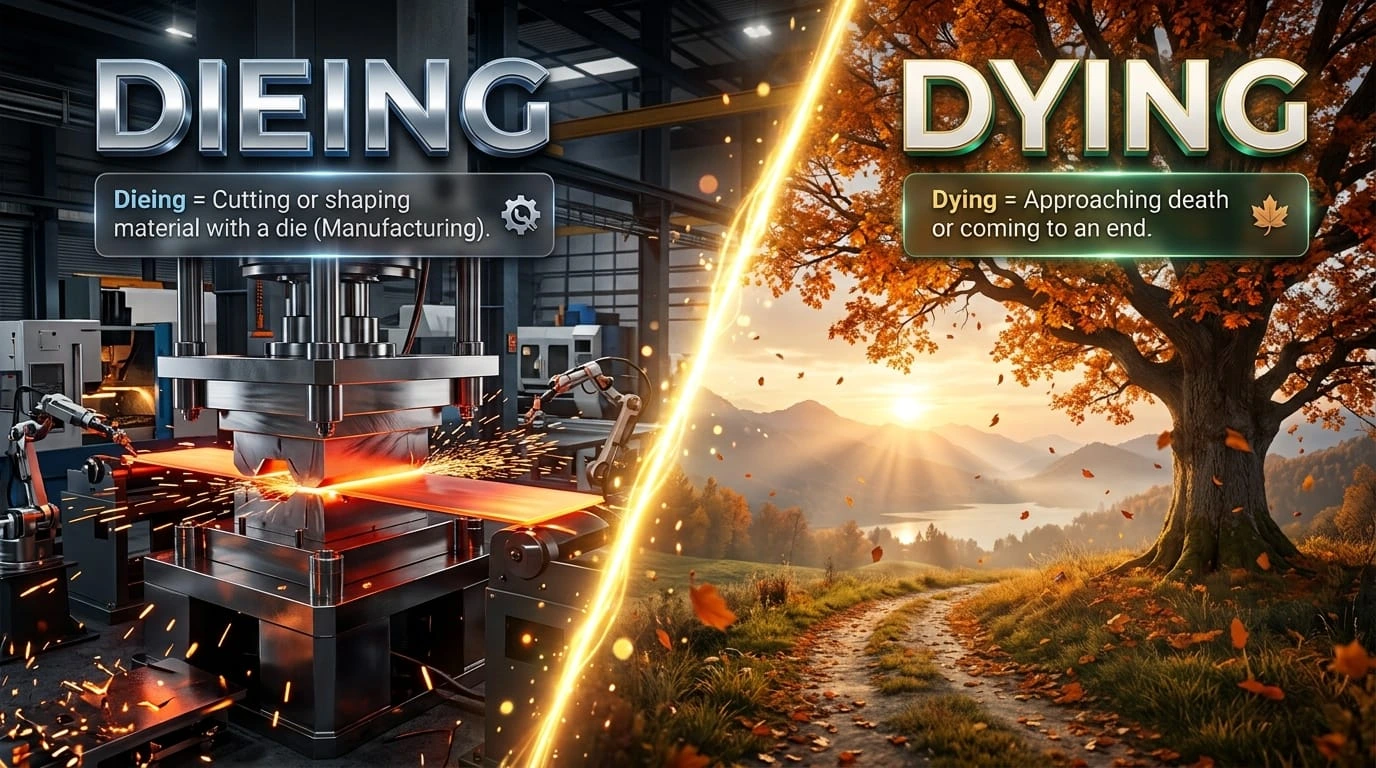 dieing or dying