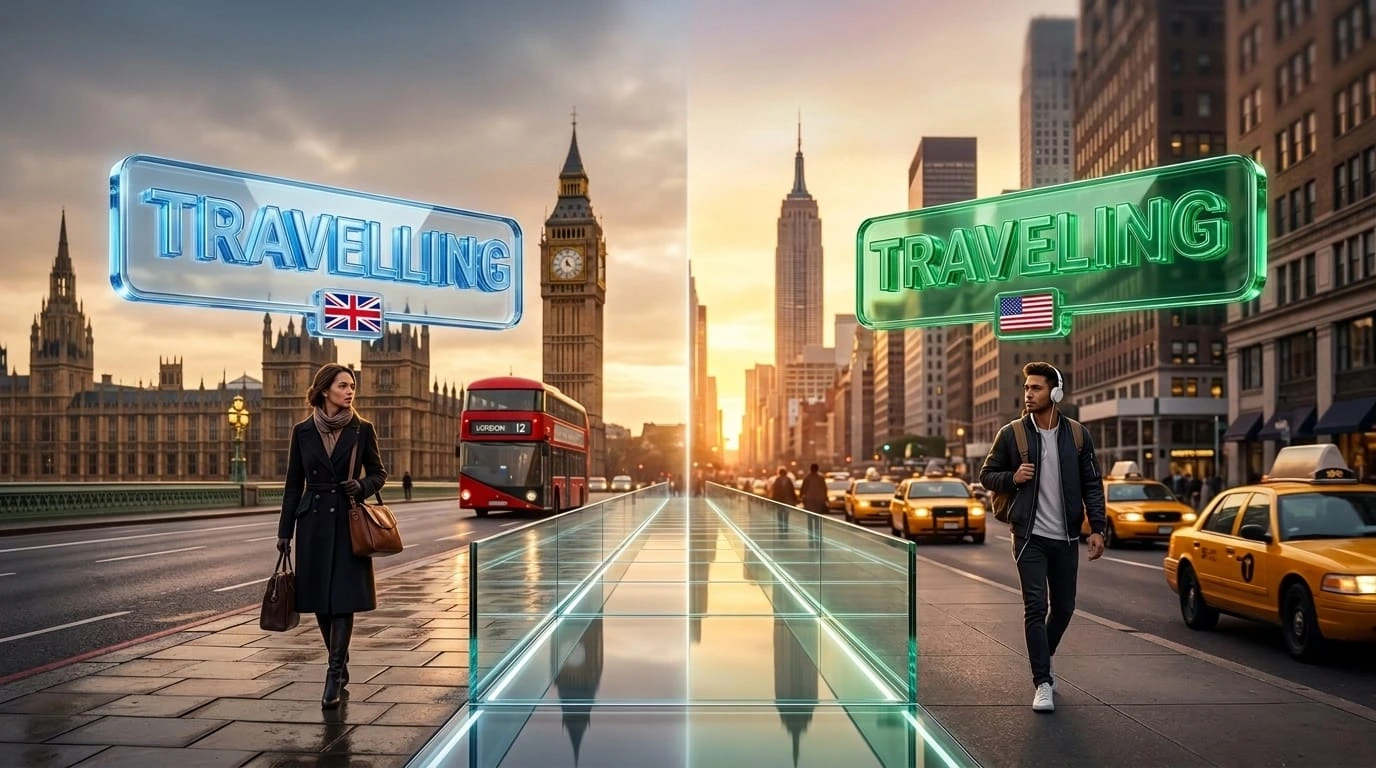 travelling or traveling