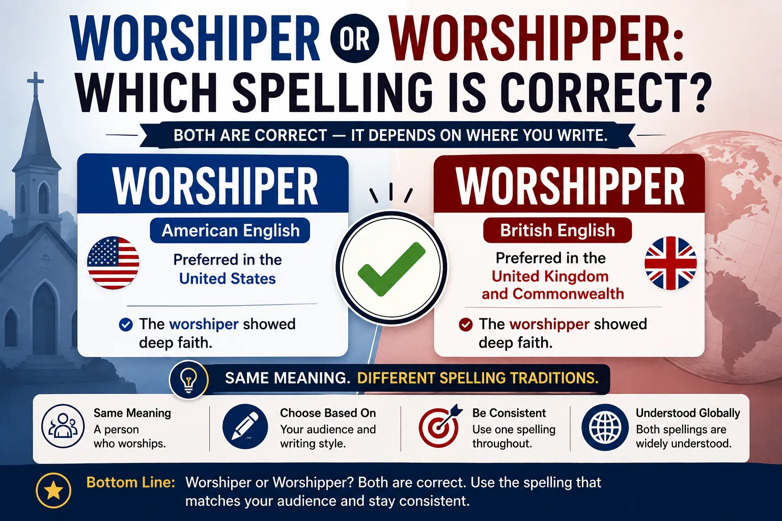 Worshiper or Worshipper: Which Spelling Is Correct?