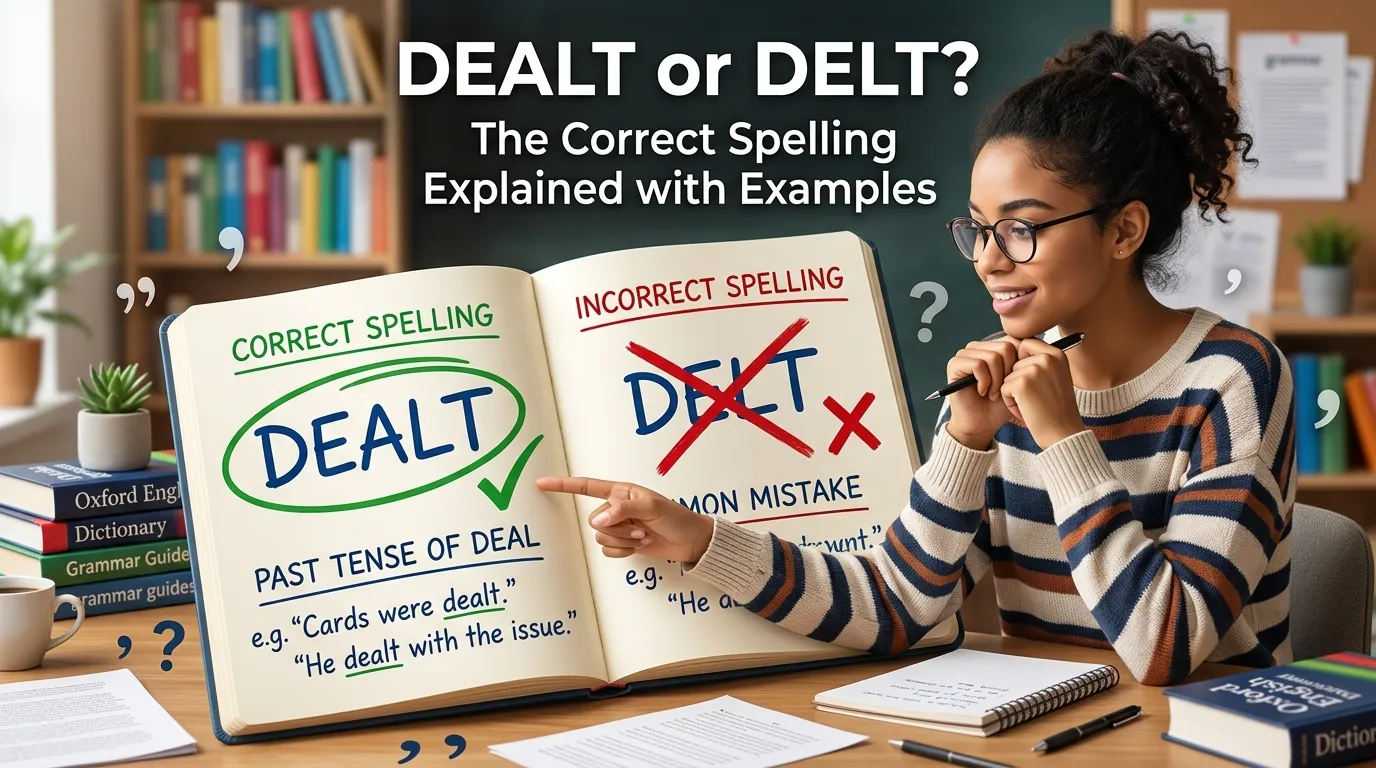 Dealt or Delt? The Correct Spelling Explained with Examples