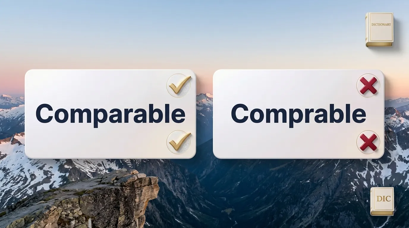 Comparable or Comprable