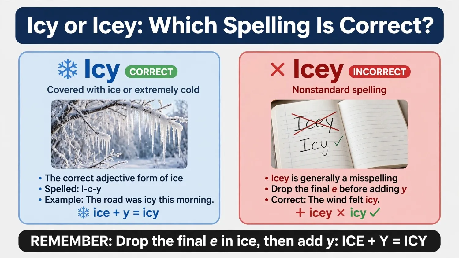Icy or Icey
