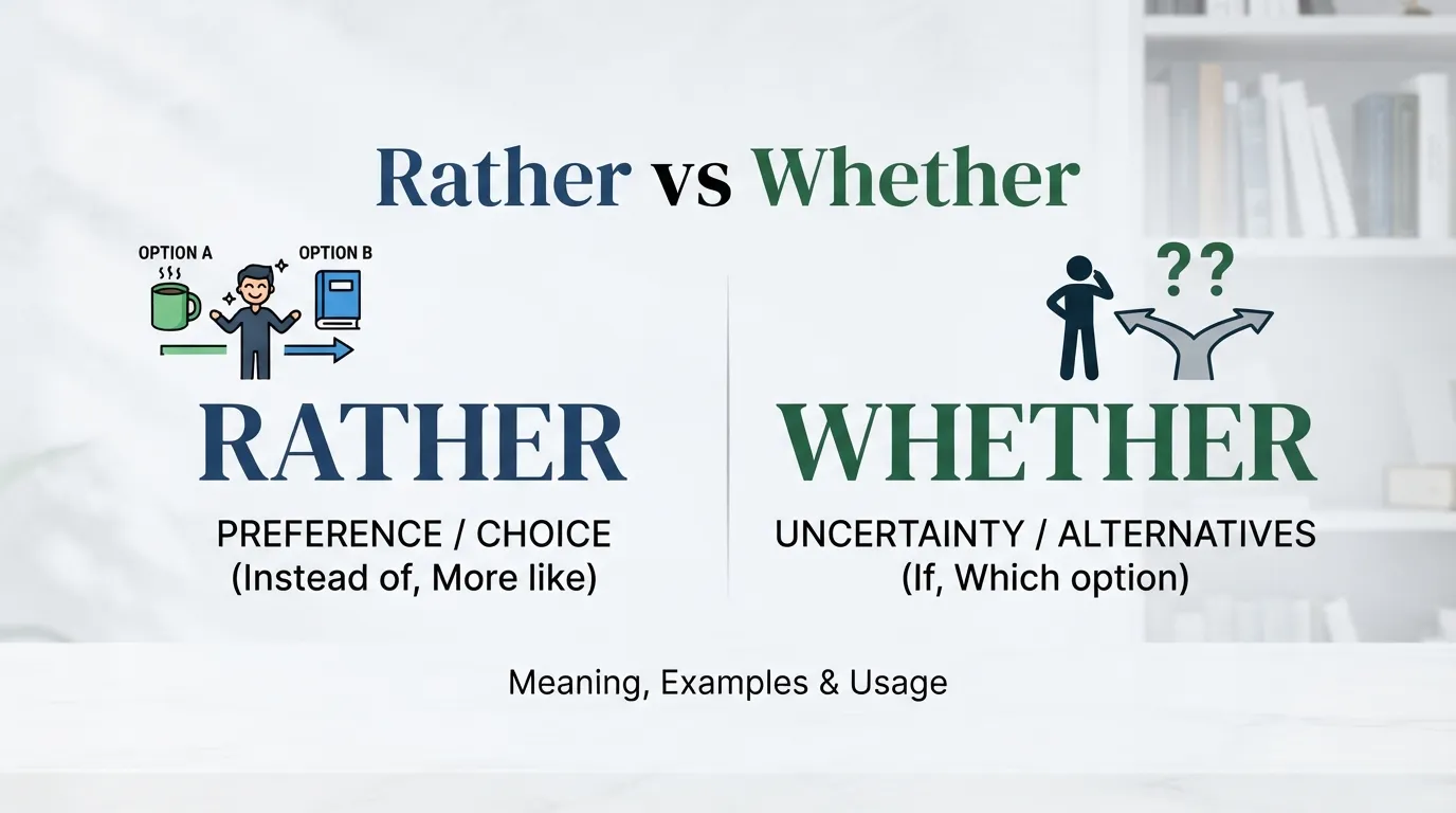 Rather or Whether