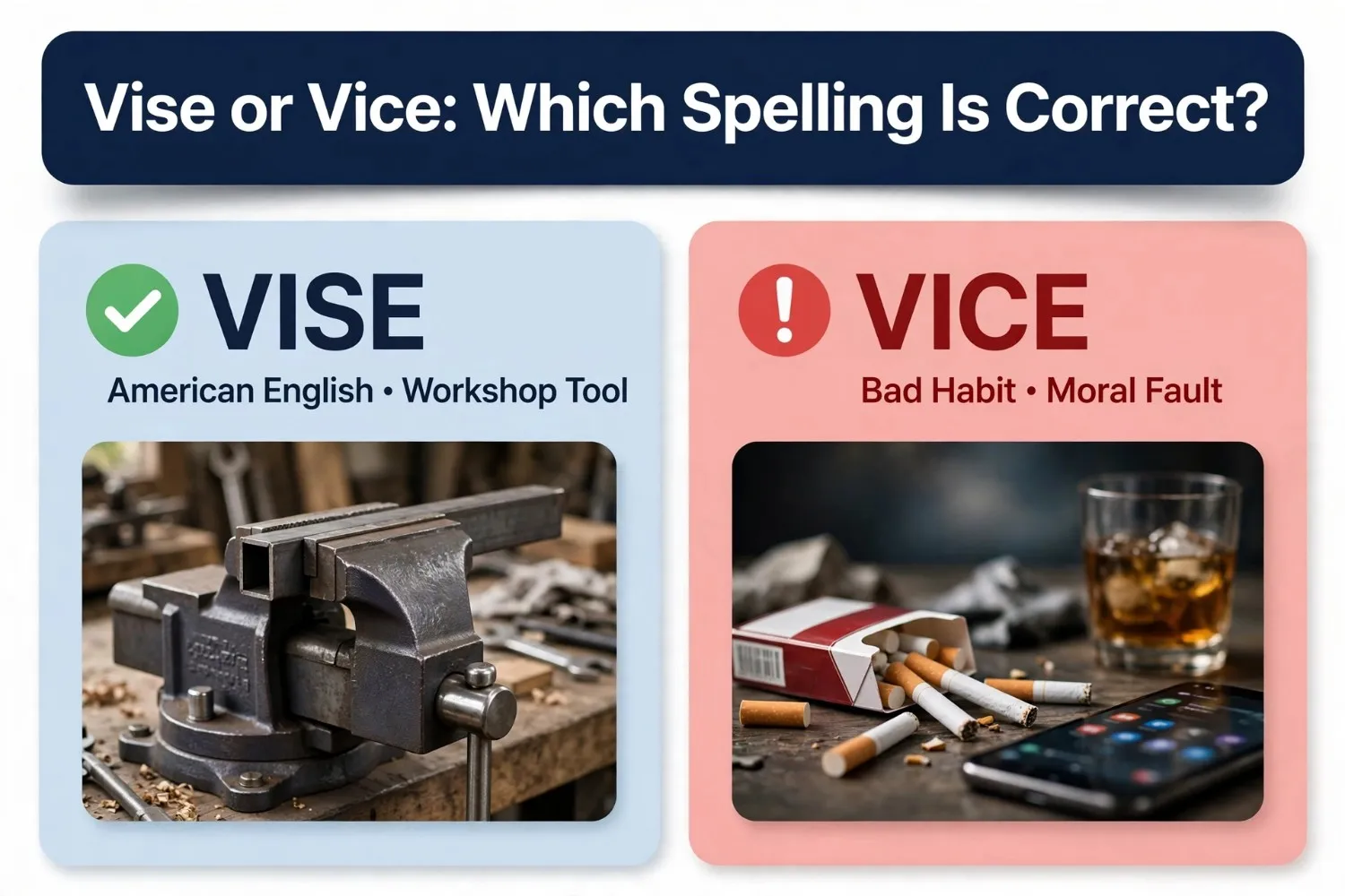 Vise or Vice